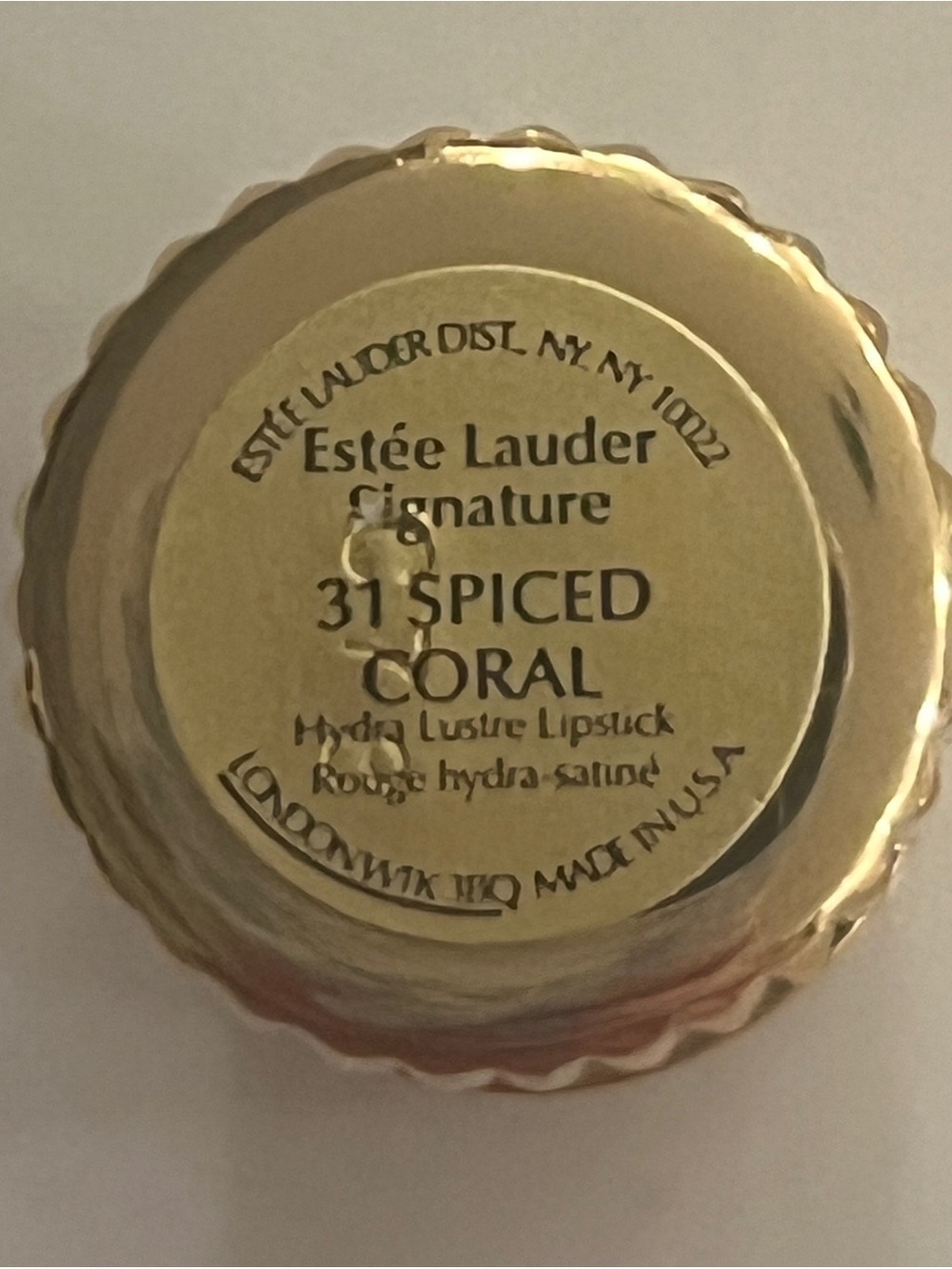 New Estee Lauder Spiced Coral 31 Pure Color Long Lasting Lipstick NEW! - Picture 2 of 3